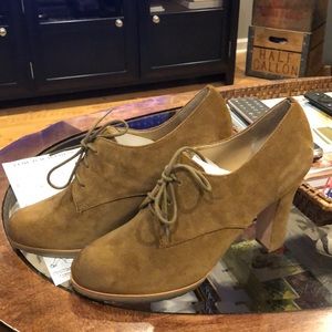 New women’s size 11 tan suede booties Talbots